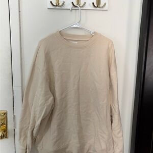 Cream Crewneck Sweat Set